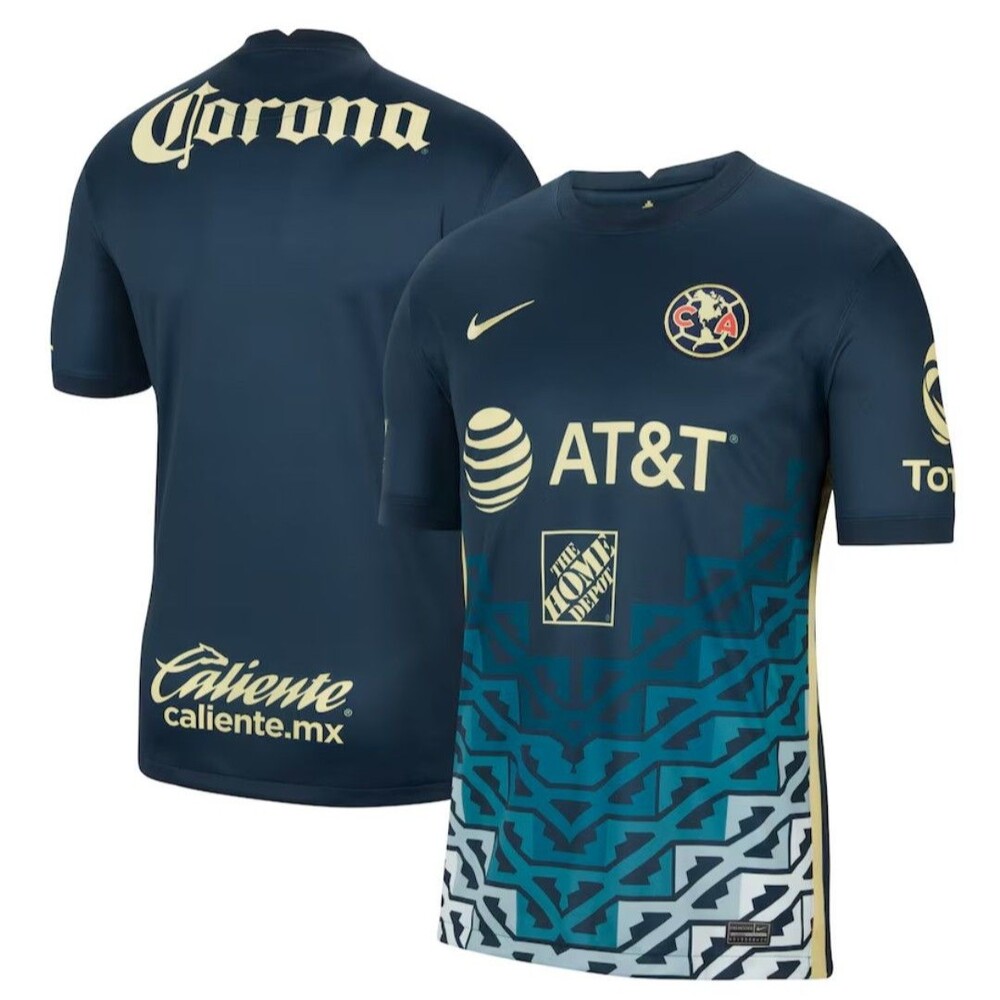 Men's Nike Navy Club America Mexico 2021/22 Away Breathe Stadium Jersey Small